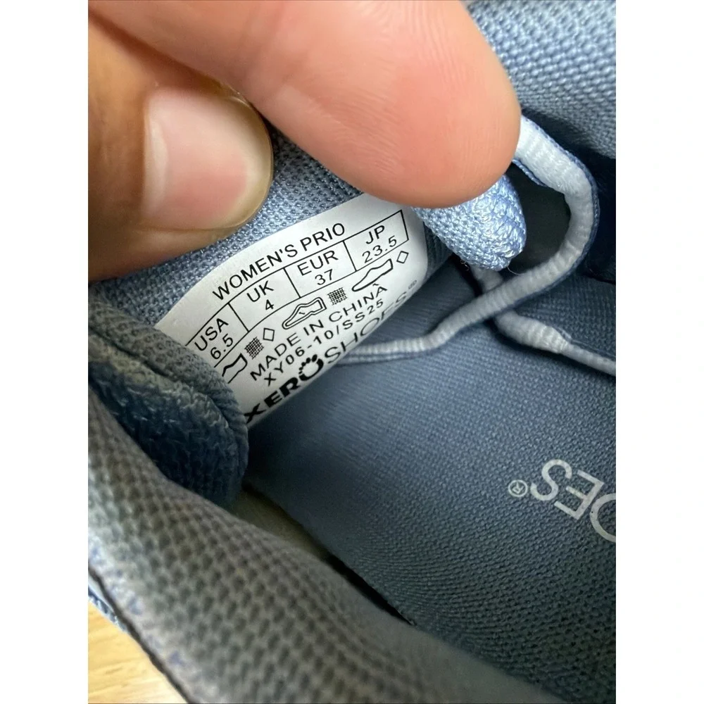 Xero Shoes Prio Minimalist Barefoot Running Shoes Sneaker Dusty Blue Women's 6.5